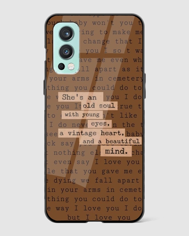 Shop Old Soul Aesthetic Premium Glass Case for OnePlus Nord 2-Front