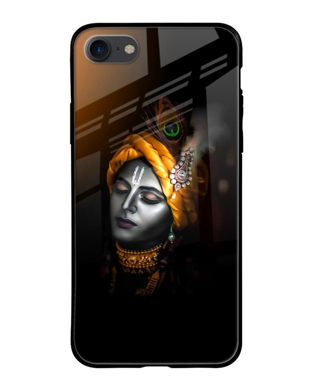 Shop Ombre Krishna Premium Glass Case for Apple iPhone 7 (Shock Proof, Scratch Resistant)-Front