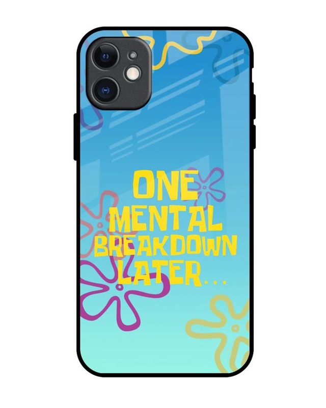 Shop One Mental Breakdown Premium Glass Cover for Apple iPhone 11-Front