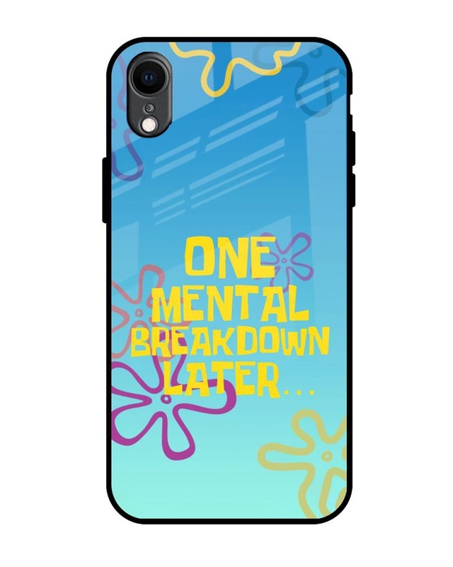 Shop One Mental Breakdown Premium Glass Cover for Apple iPhone XR-Front
