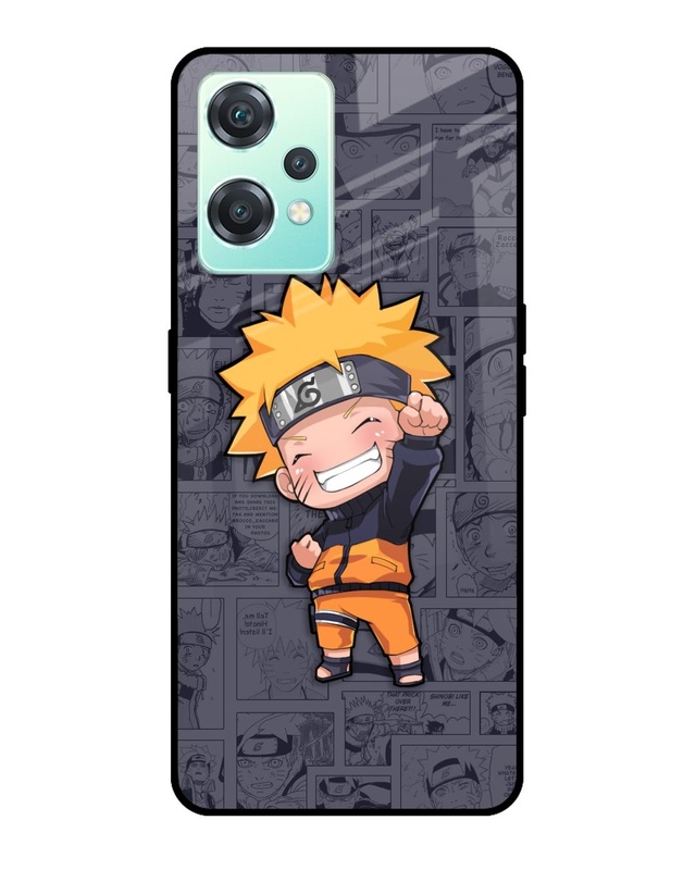 Shop Orange Chubby Premium Glass Case for OnePlus Nord CE 2 Lite 5G (Shock Proof, Scratch Resistant)-Front