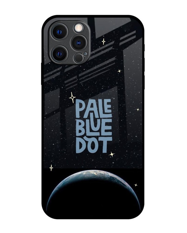 Shop Pale Blue Dot Premium Glass Cover for Apple iPhone 12 Pro Max-Front
