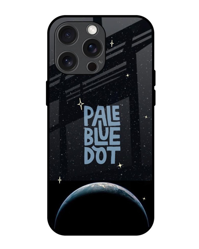 Pale Blue Dot Premium Glass Cover for Apple iPhone 15 Pro Max