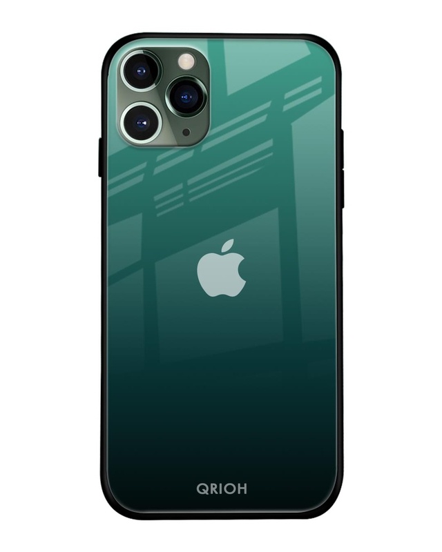 Shop Palm Green Premium Glass Cover For iPhone 11 Pro Max (Impact Resistant, Matte Finish)-Front