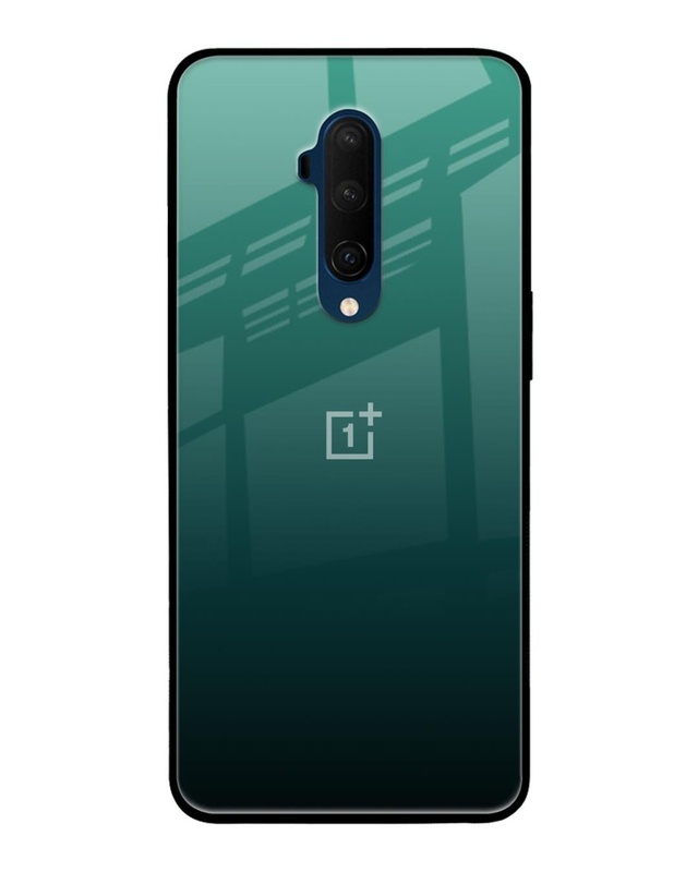 Shop Palm Green Premium Glass Case For OnePlus 7T Pro(Shock Proof, Scratch Resistant)-Front