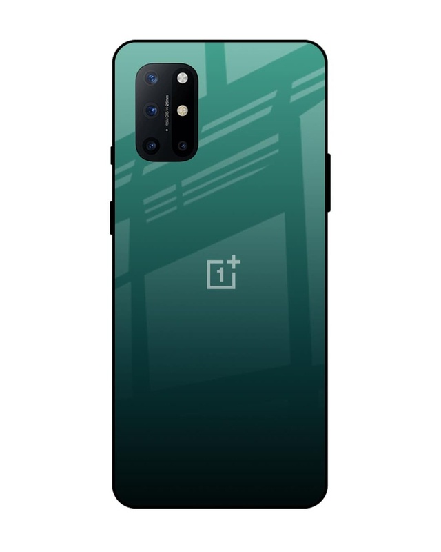 Shop Palm Green Premium Glass Case For OnePlus 8T(Shock Proof, Scratch Resistant)-Front