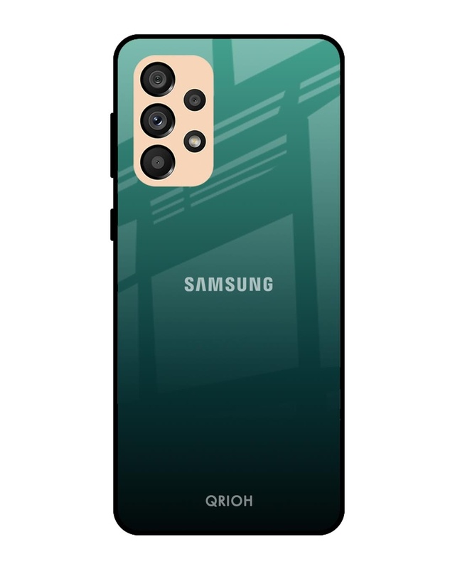Shop Palm Green Premium Glass Cover For  A33 5G(Impact Resistant, Matte Finish)-Front