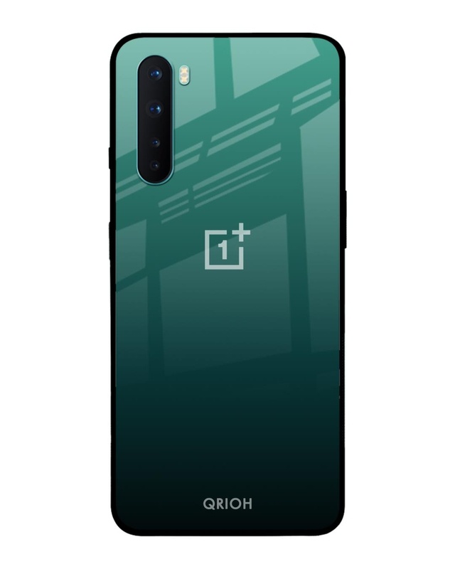 Shop Palm Green Premium Glass Cover For OnePlus Nord (Impact Resistant, Matte Finish)-Front