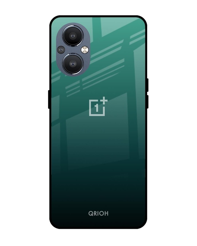 Shop Palm Green Premium Glass Cover For OnePlus Nord N20 5G (Impact Resistant, Matte Finish)-Front