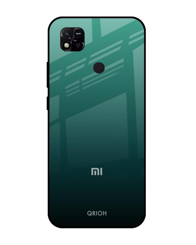 Shop Palm Green Premium Glass Cover For Redmi 10A (Impact Resistant, Matte Finish)-Front