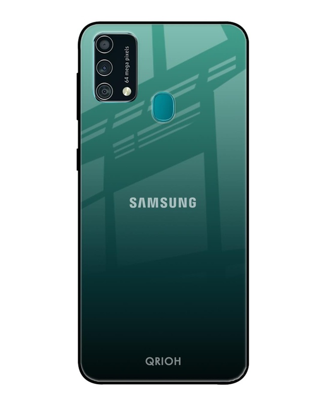 Shop Palm Green Premium Glass Cover For Samsung Galaxy F41(Impact Resistant, Matte Finish)-Front