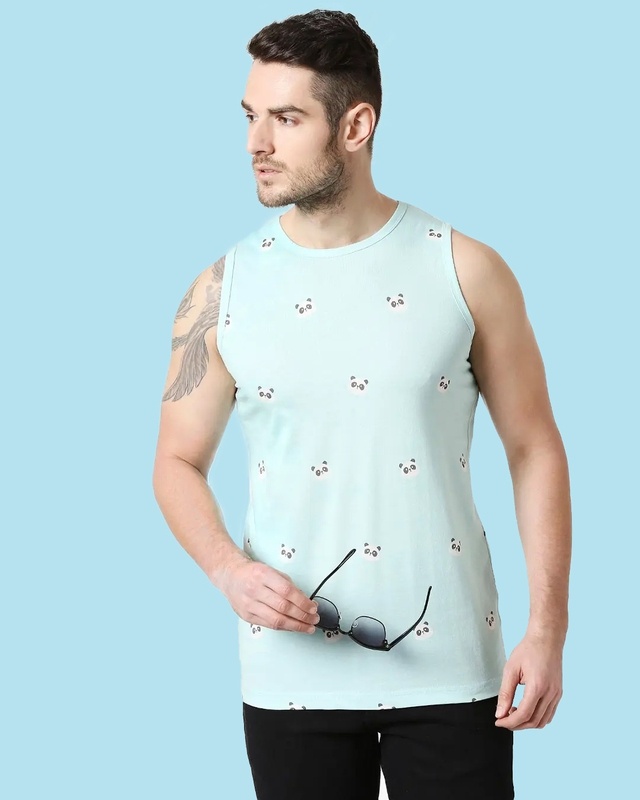 Shop Panda Fun AOP Vest-Front