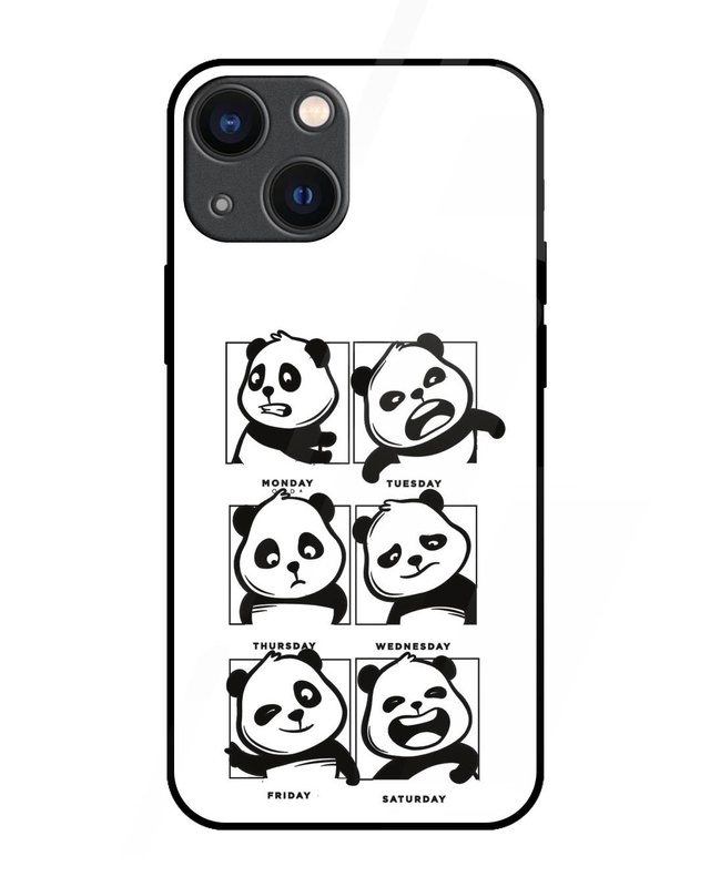 Shop Panda Mood Premium Glass Cover for Apple iPhone 14 Plus-Front