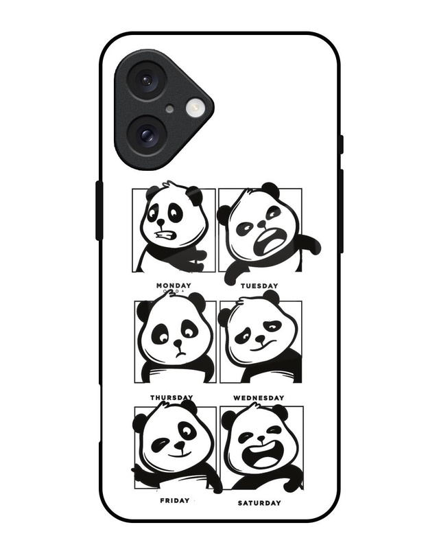 Panda Mood Premium Glass Cover for Apple iPhone 16