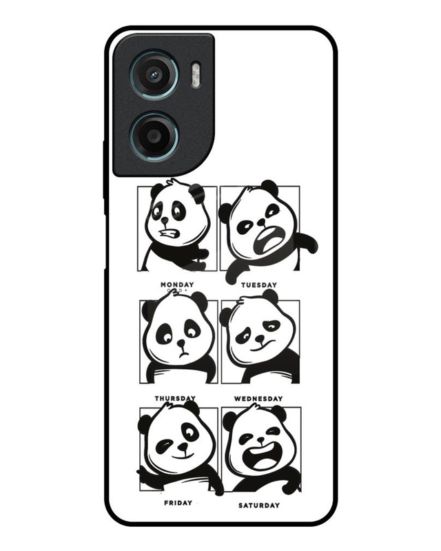 Panda Mood Premium Glass Cover for Motorola G05