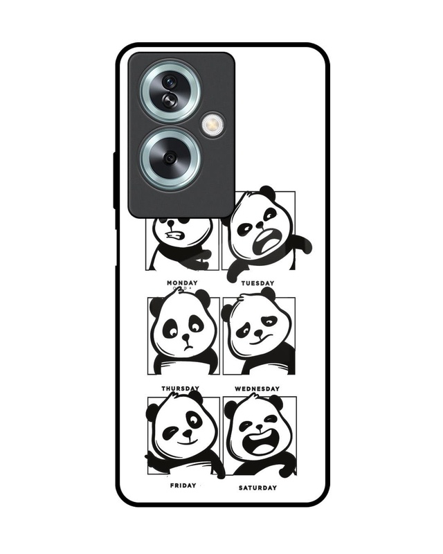 Panda Mood Premium Glass Cover for Oppo A79 5G