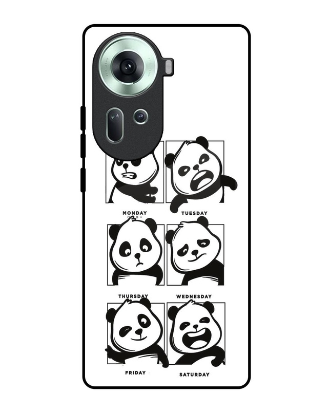Panda Mood Premium Glass Cover for Oppo Reno11 5G