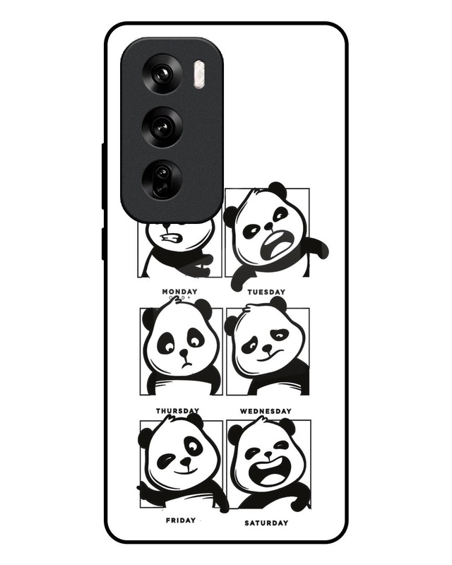 Panda Mood Premium Glass Cover for Oppo Reno12 Pro 5G