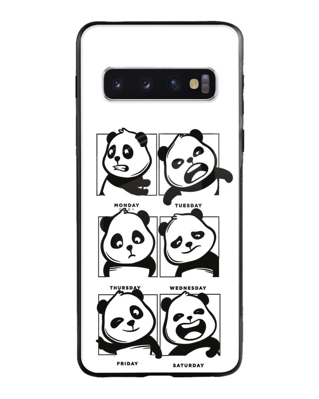 Panda Mood Premium Glass Cover for Samsung Galaxy S10