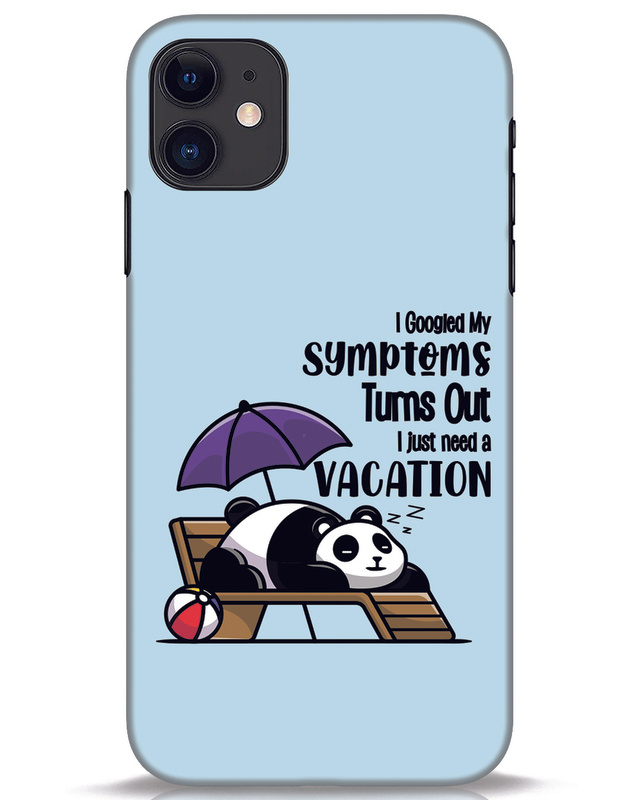 Shop Panda Needs Vacation Designer Hard Cover for Apple iPhone 11-Front