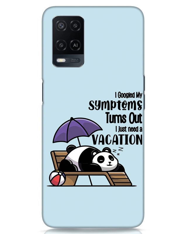 Shop Panda Needs Vacation Designer Hard Cover for Oppo A54-Front