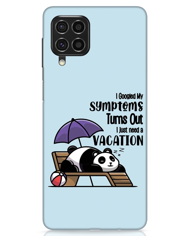 Shop Panda Needs Vacation Designer Hard Cover for Samsung Galaxy F62-Front