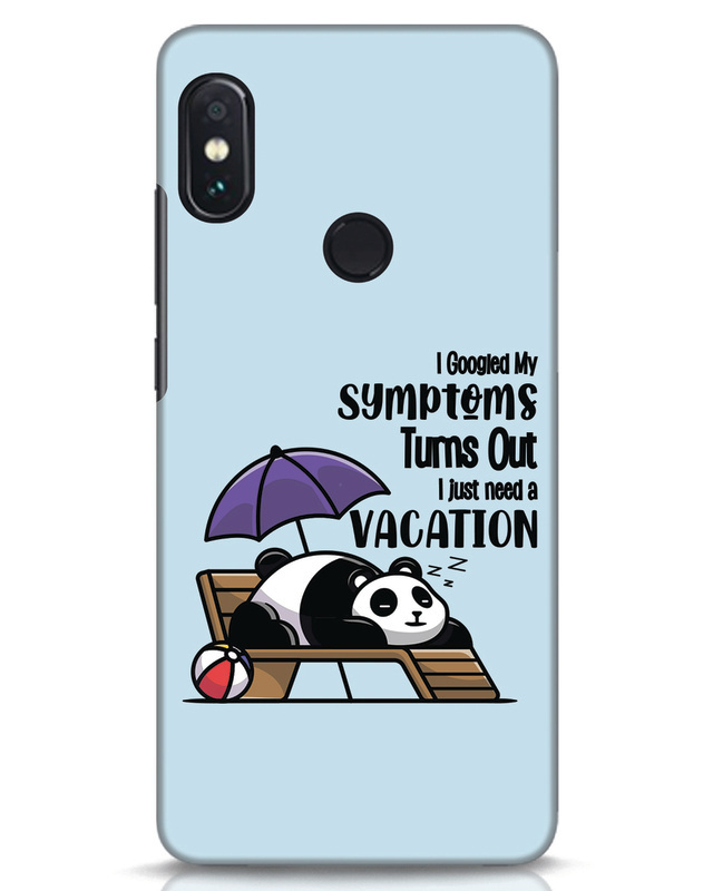 Shop Panda Needs Vacation Designer Hard Cover for Xiaomi Redmi Note 5 Pro-Front