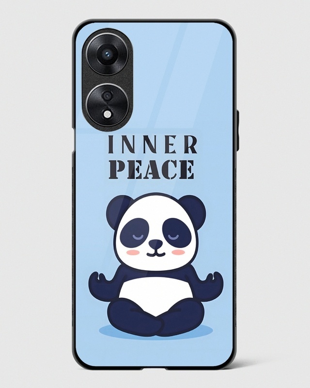 Shop Panda Peace Premium Glass Case for Oppo A78 5G-Front