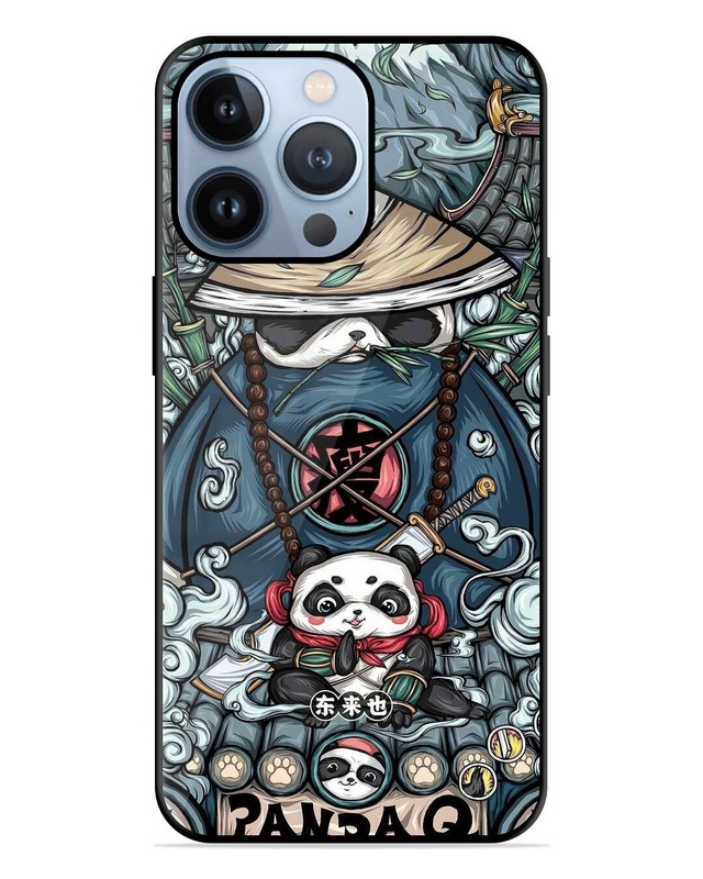 Shop Panda Q Premium Glass Case for Apple Iphone 13 Pro Max (Shock Proof, Scratch Resistant)-Front