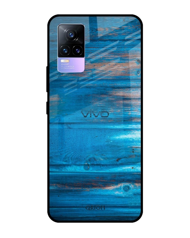 Shop Patina Finish Printed Premium Glass Cover for Vivo Y73 (Shockproof, Light Weight)-Front