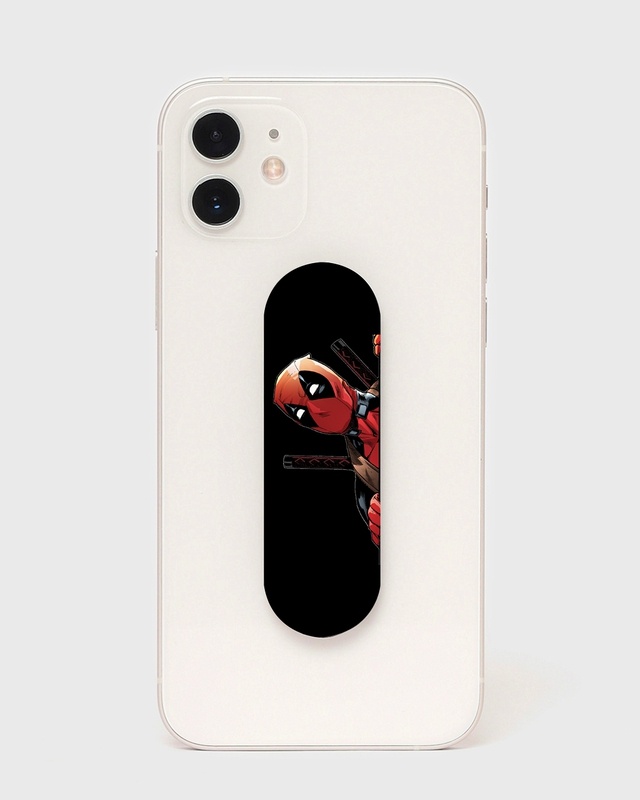 Shop Peek-A-Deadpool Printed Grippy Holder-Front