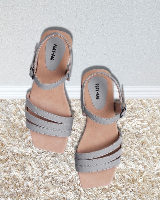 Shop Women's Grey Flats-Front