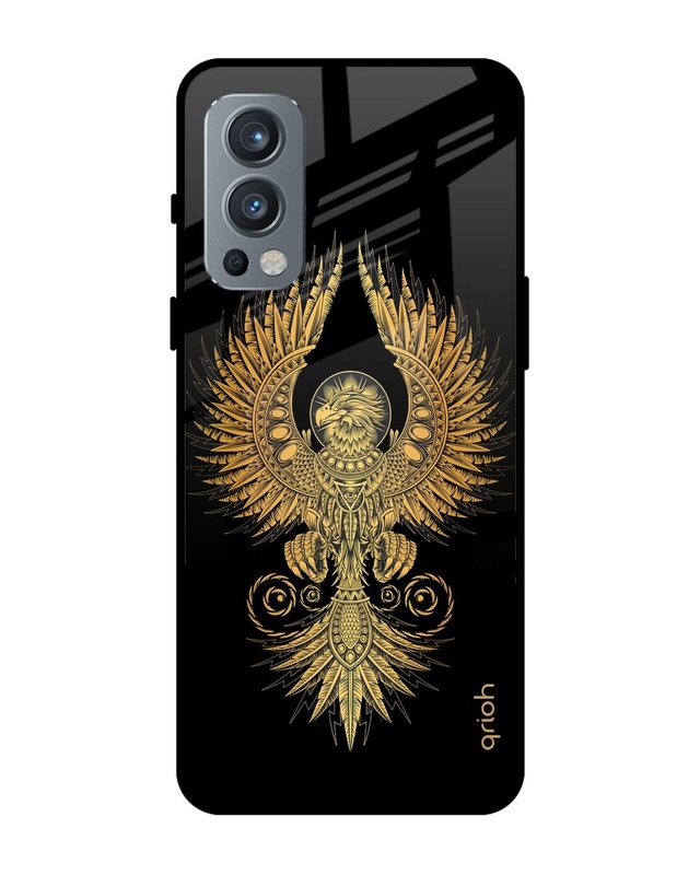 Shop Phoenix Art Printed Premium Glass Cover For OnePlus Nord 2 5G (Impact Resistant, Matte Finish)-Front