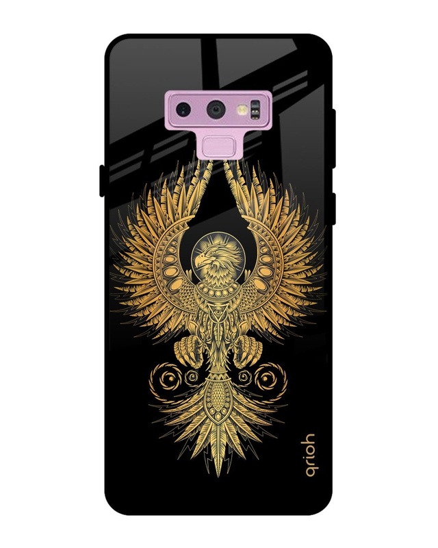 Shop Phoenix Art Printed Premium Glass Cover For Samsung Galaxy Note 9(Impact Resistant, Matte Finish)-Front