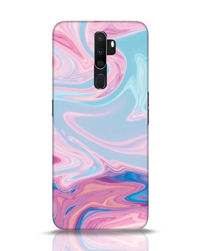 Shop Pink Marble Texture Designer Hard Cover for Oppo A5 2020-Front