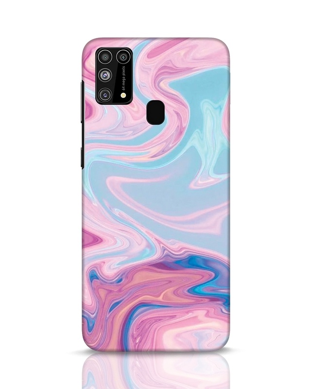 Shop Pink Marble Texture Designer Hard Cover for Samsung Galaxy M31-Front