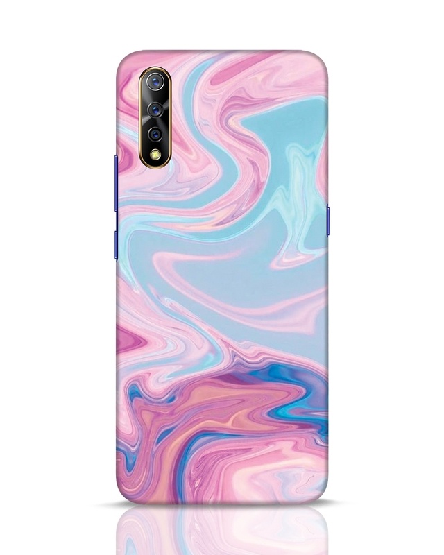 Shop Pink Marble Texture Designer Hard Cover for Vivo S1-Front