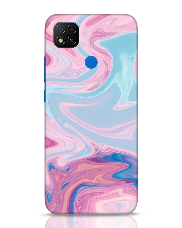 Shop Pink Marble Texture Designer Hard Cover for Xiaomi Redmi 9-Front