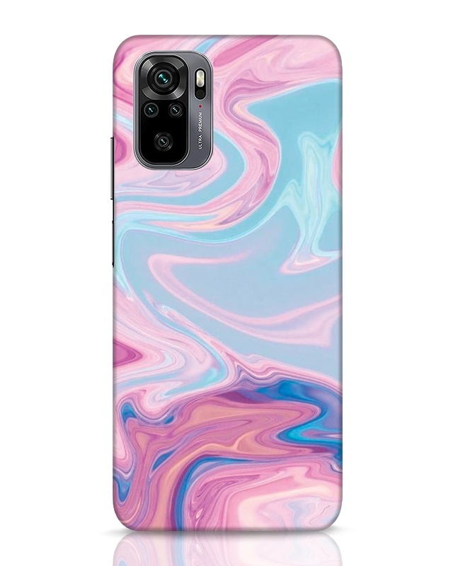Shop Pink Marble Texture Designer Hard Cover for Xiaomi Redmi Note 10-Front