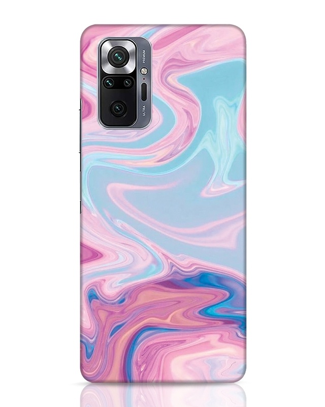 Shop Pink Marble Texture Designer Hard Cover for Xiaomi Redmi Note 10 Pro Max-Front