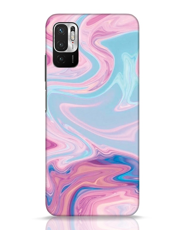 Shop Pink Marble Texture Designer Hard Cover for Xiaomi Redmi Note 10 T-Front
