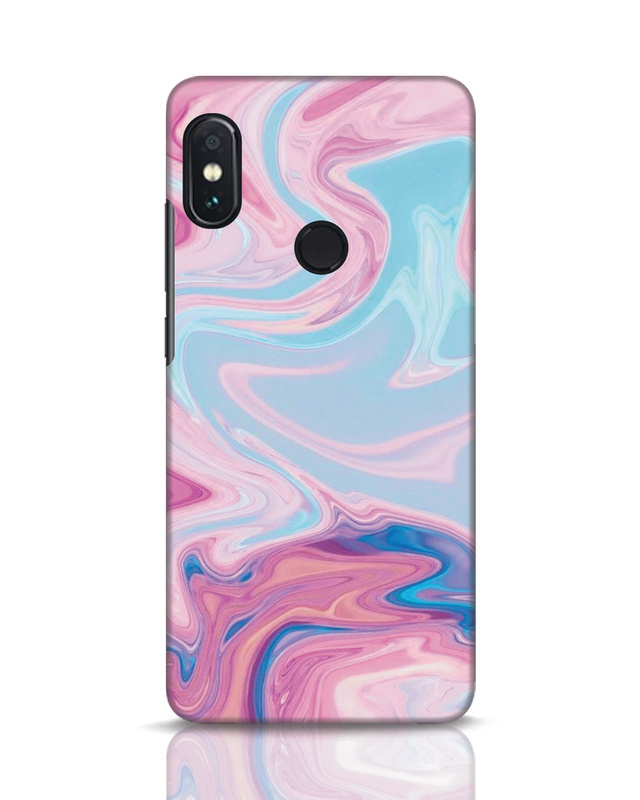 Shop Pink Marble Texture Designer Hard Cover for Xiaomi Redmi Note 5 Pro-Front
