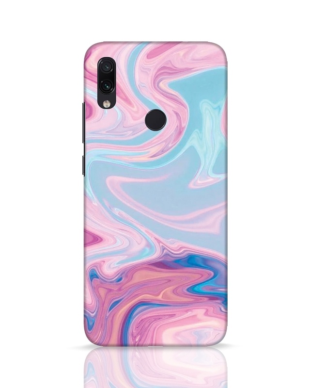 Shop Pink Marble Texture Designer Hard Cover for Xiaomi Redmi Note 7 Pro-Front