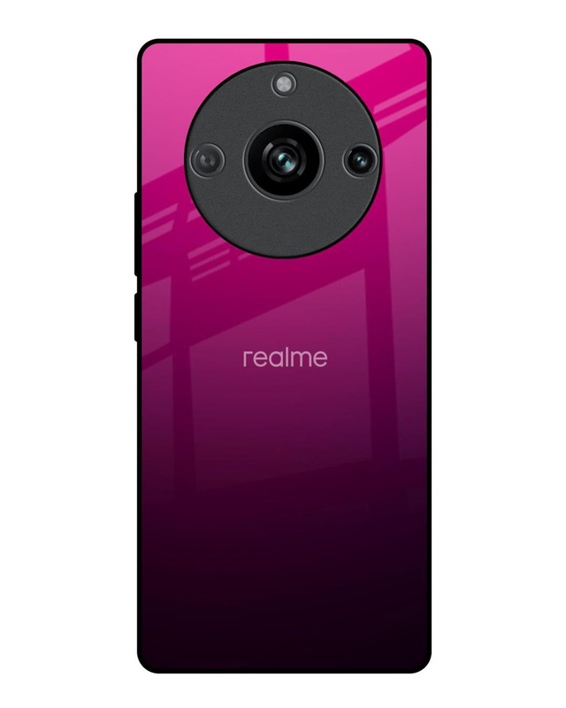 Shop Pink Ombre Pattern Premium Glass Case for Realme 11 Pro 5G(Shock Proof, Scratch Resistant)-Front