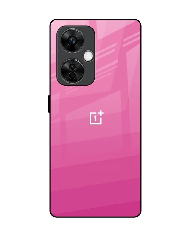 Shop Pink Ribbon Caddy Premium Glass Case for OnePlus Nord CE 3 5G (Shock Proof, Scratch Resistant)-Front