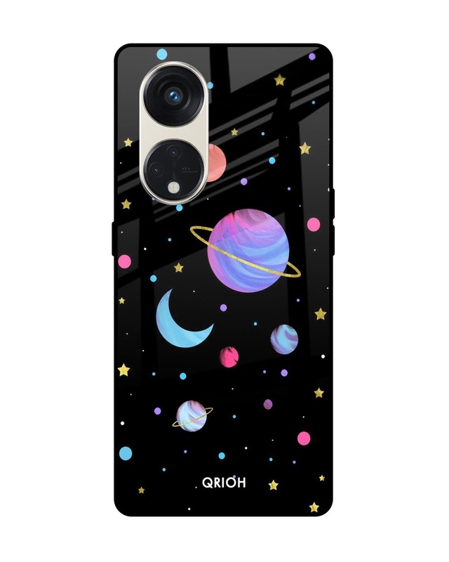 Shop Planet Play Premium Glass Case for Oppo Reno8T 5G (Shock Proof, Scratch Resistant)-Front