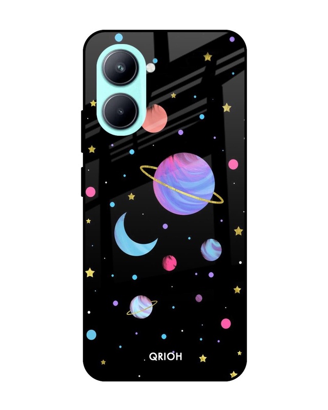 Shop Planet Play Printed Premium Glass Case for Realme C33 (Shock Proof,Scratch Resistant)-Front