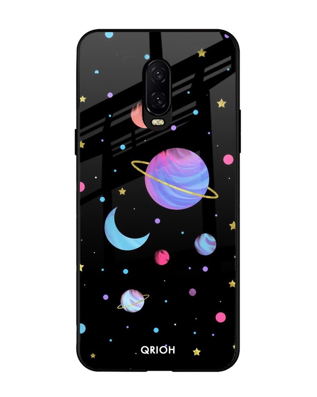 Shop Planet Play Printed Premium Glass Cover For OnePlus 6T (Impact Resistant, Matte Finish)-Front