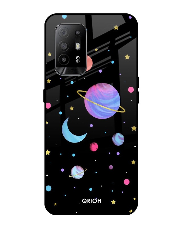 Shop Planet Play Printed Premium Glass Cover For Oppo F19 Pro Plus (Impact Resistant, Matte Finish)-Front