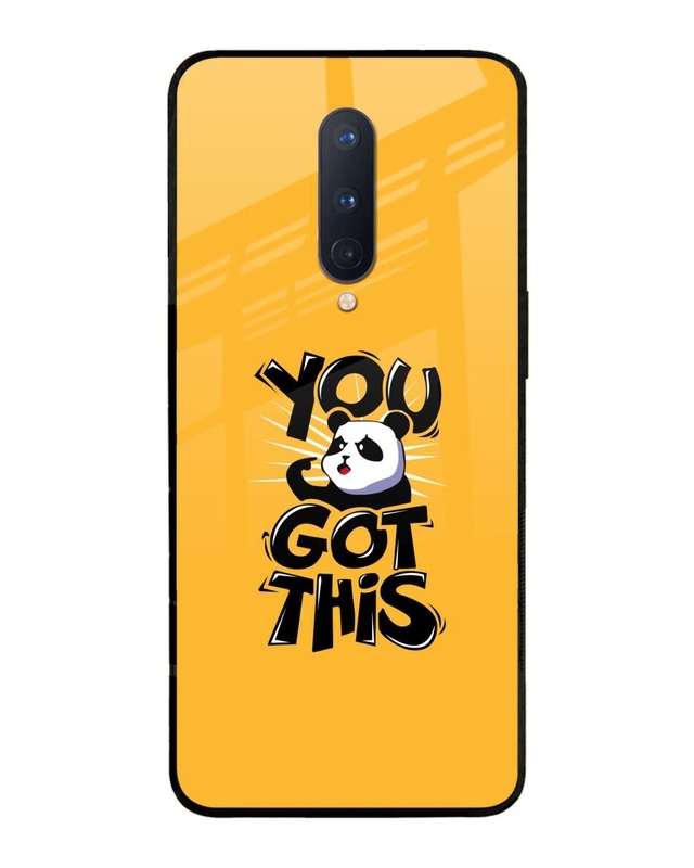 Shop Power Of Panda Premium Glass Case for OnePlus 8(Shock Proof, Scratch Resistant)-Front